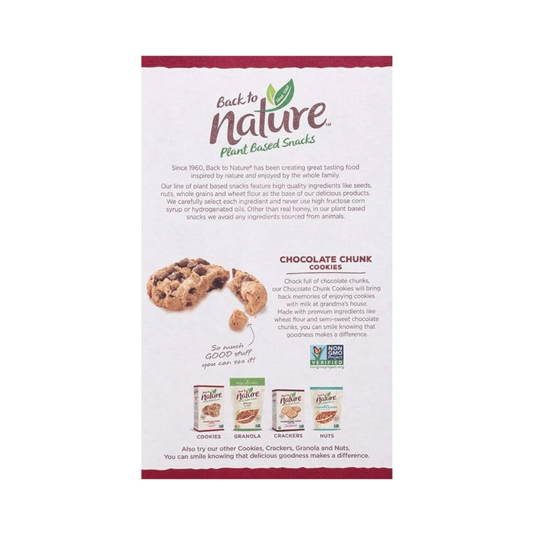 Back to Nature - Chocolate Chunk Cookies, 269g