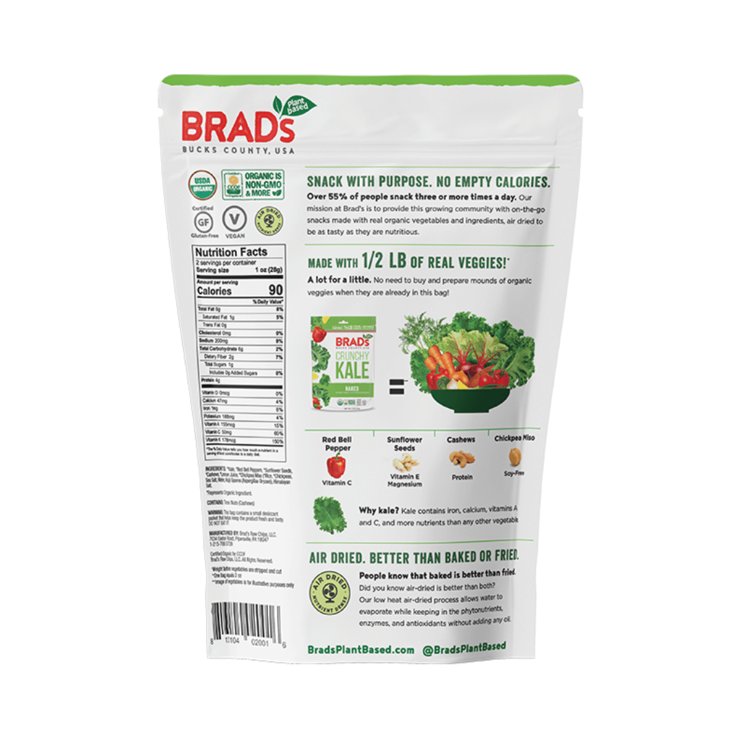 Brad's Plant Based -Veggie Keto Crisps Sea Salt 113g