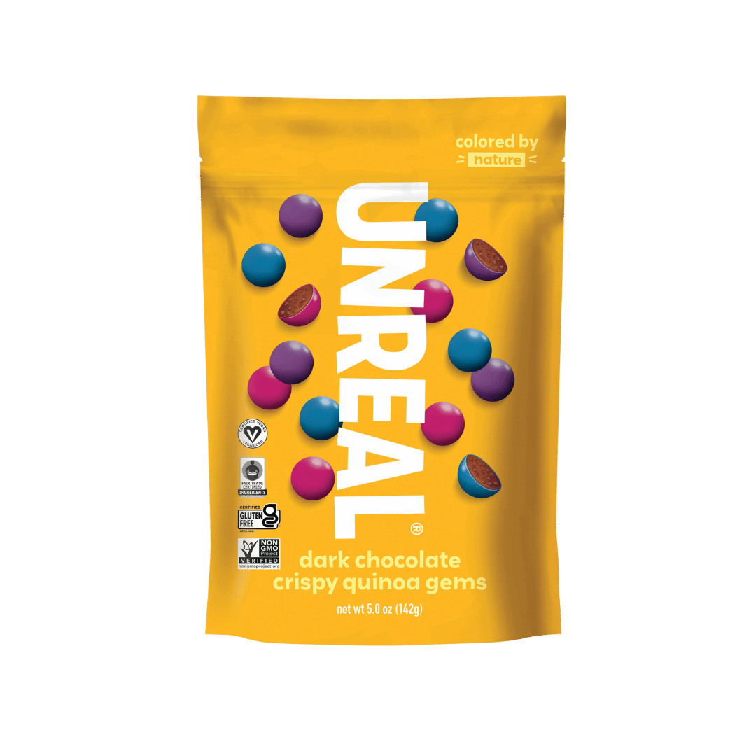 Unreal - Dark Chocolate Crispy Peanut Gems, 44g