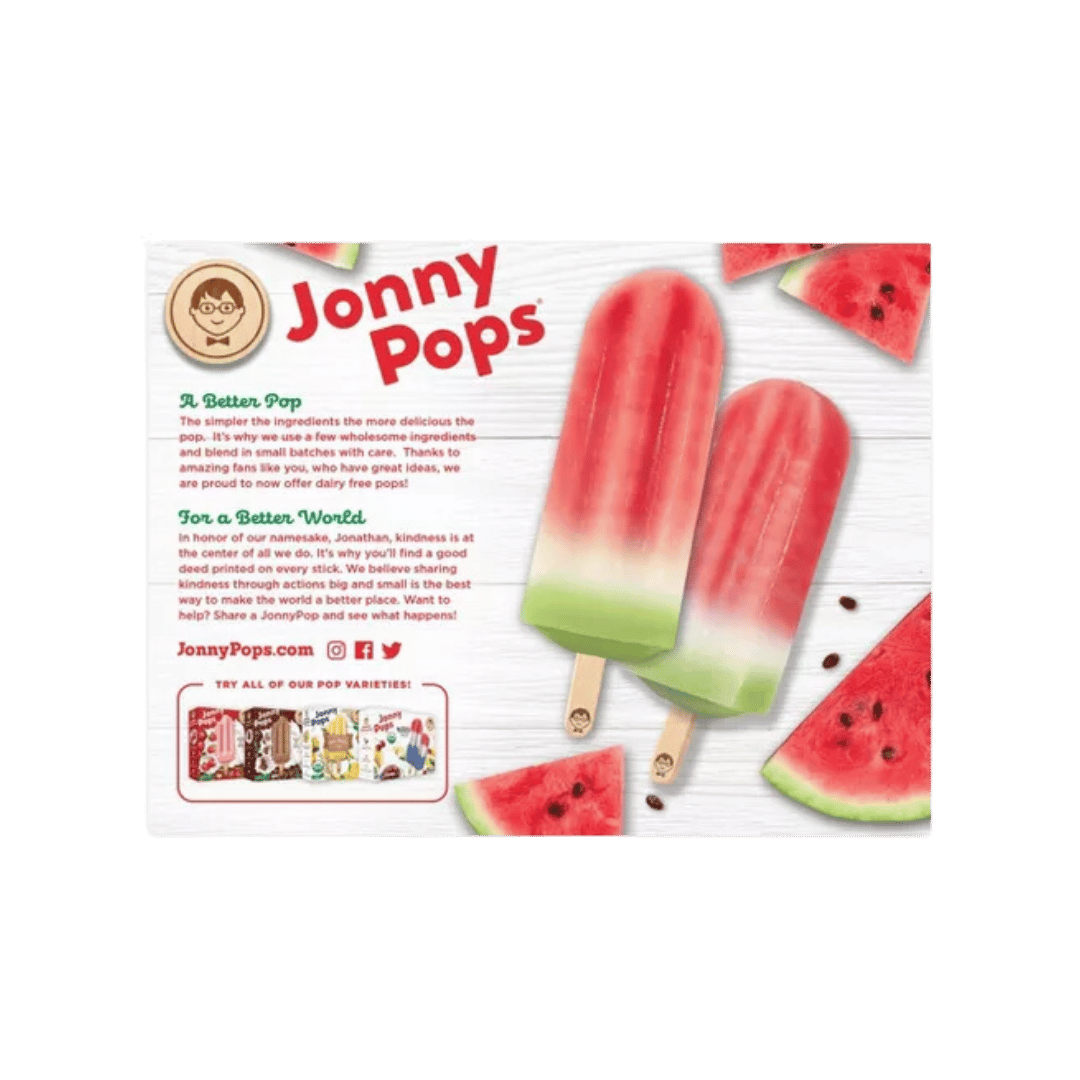 Jonnypops - Watermelon Water Pops, 14.8 oz