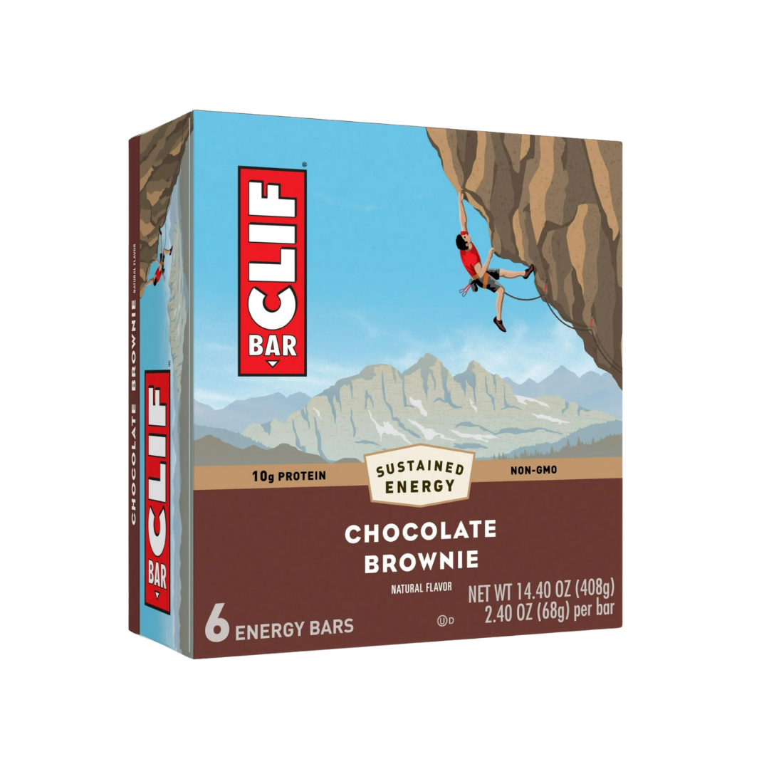 Clif Bar - Energy Bar - Chocolate Brownie, Pack of 6x68g