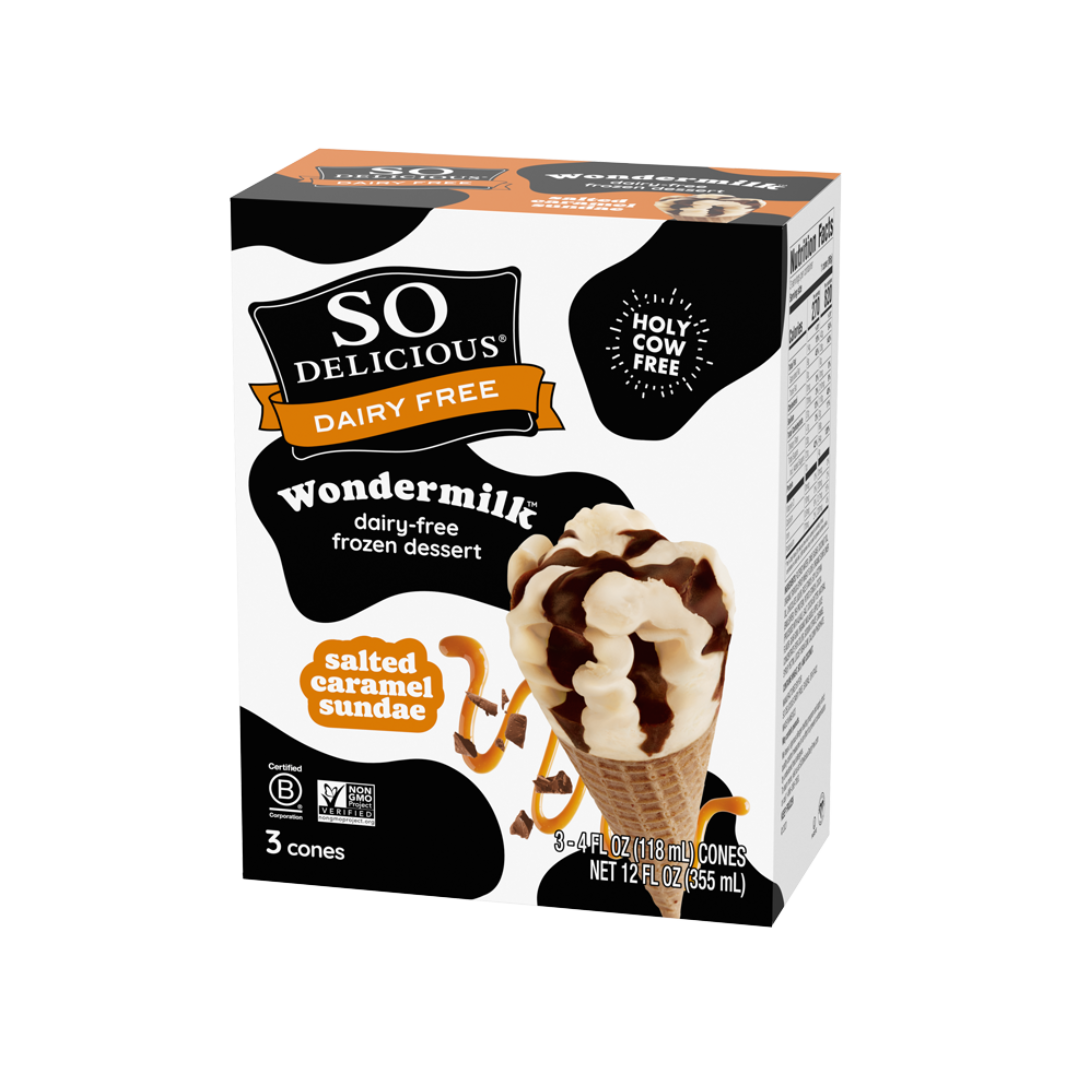 So Delicious - Chocolate Salted Caramel Cone, 4 oz