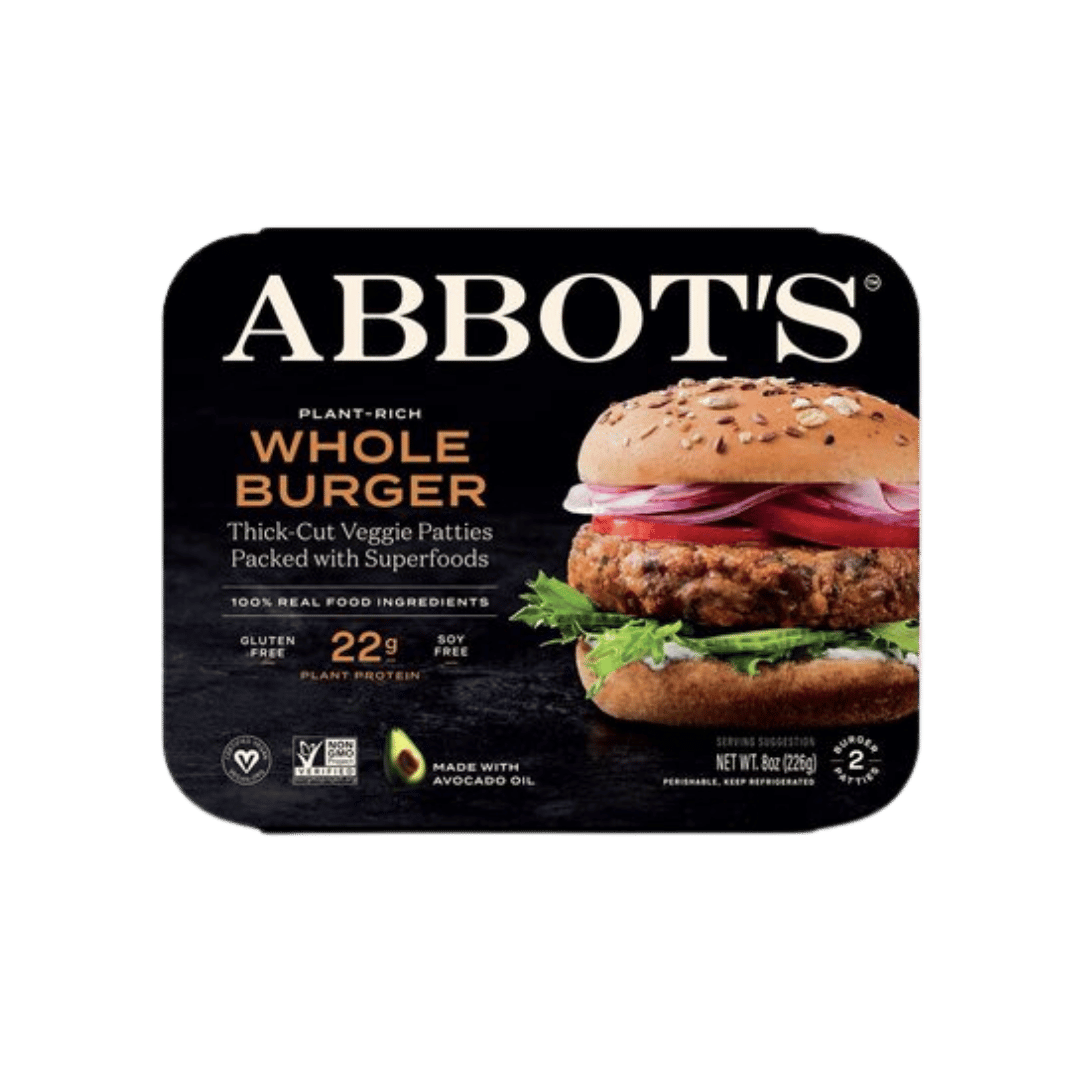 Abbots Butcher - Plant Based Whole Burger Tray, 8 oz