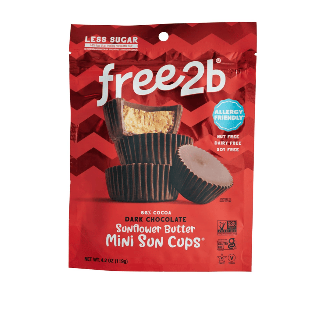 Free2b - Sun Cups Minis Rice Chocolate, 4.2 oz