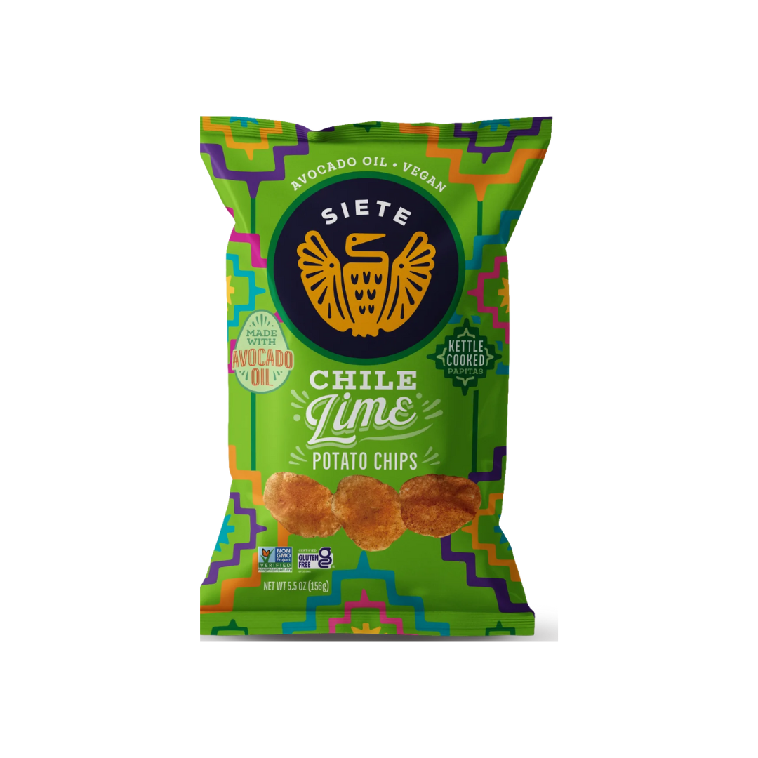 Siete - Chile Lime Kettle Cooked Potato Chips, 5.5oz