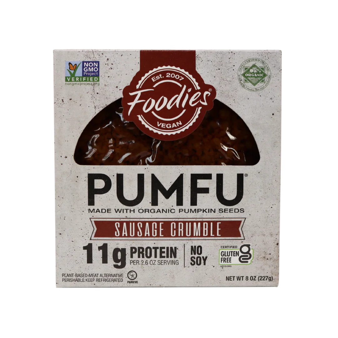 Foodies Vegan - Pumfu Sausage Crumble, 8 oz