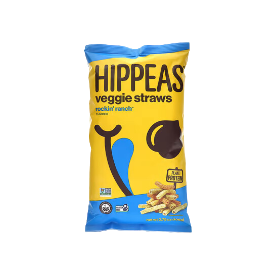 Hippeas - Rockin Ranch,Veg,Straws, 3.75 oz