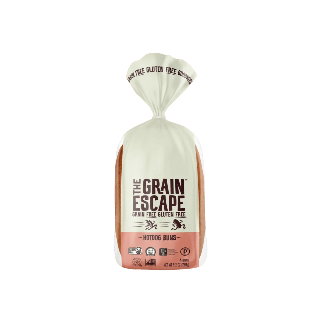 The Grain Escape - Hot Dog Buns, Whole Grain White, 9.2oz