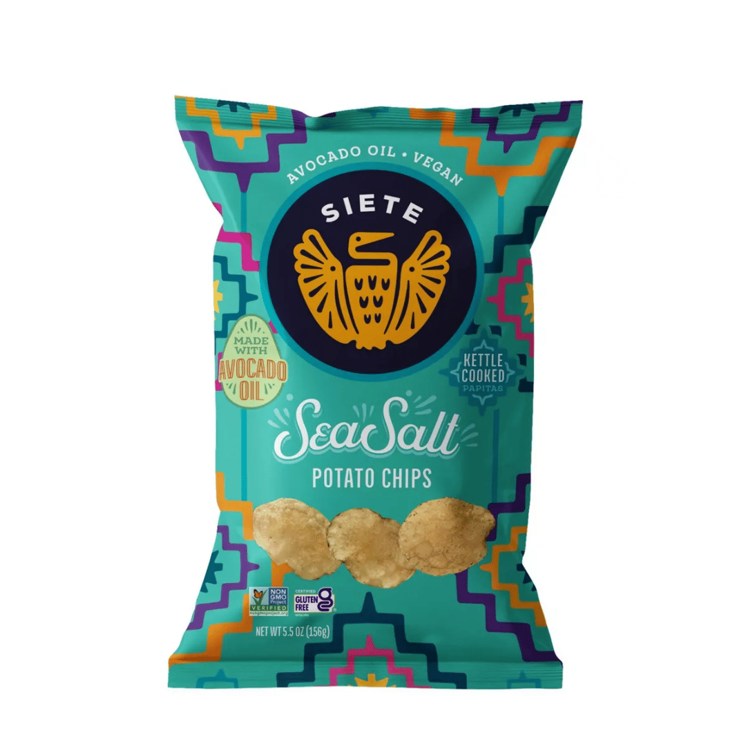 Siete - Sea Salt Kettle Cooked Potato Chips, 5.5oz