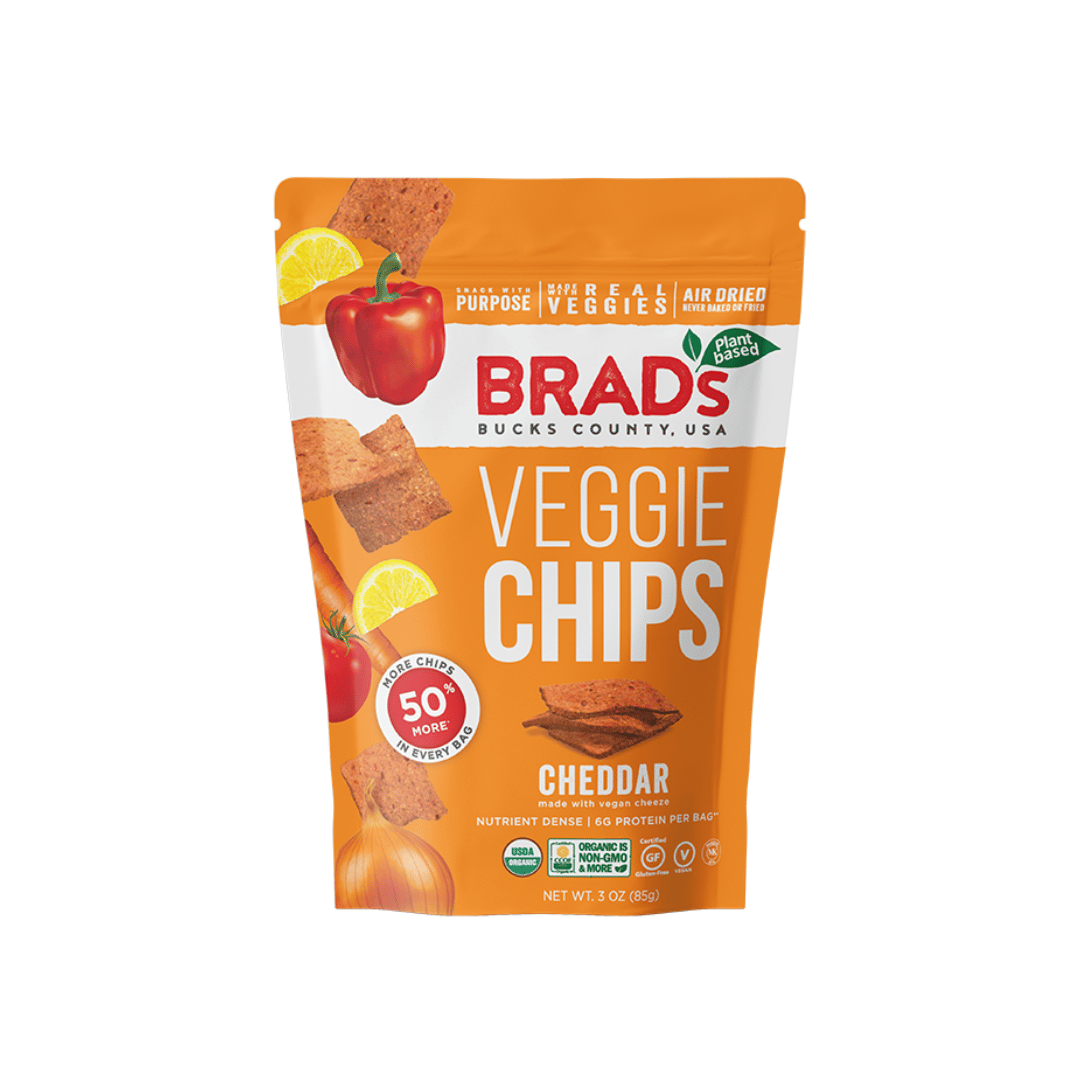 Brad's Plant Base - Veggie Chips Cheddar, 3oz